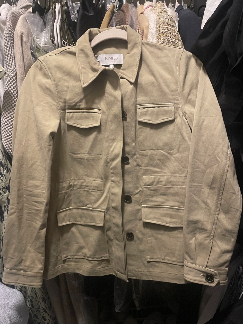 Hobbs Women's Beige Utility Jacket